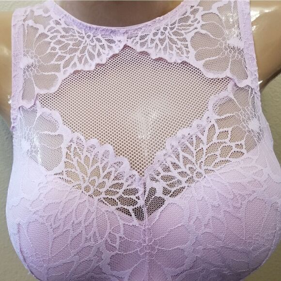SMALL PINK Victoria's Secret Purple Push Up High Neck Bralette - Picture 3 of 7